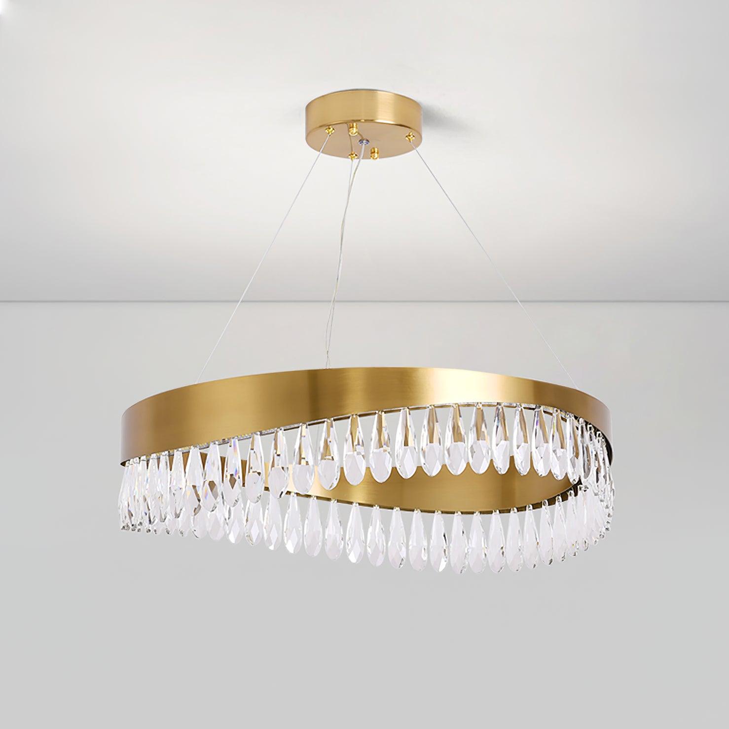 Lustre de Varas de Cristal