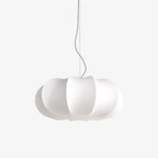 Oblate Silk Pendant Lamp