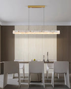 Linear Alabaster Chandelier