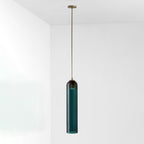 Long Tube Glass Pendant Light