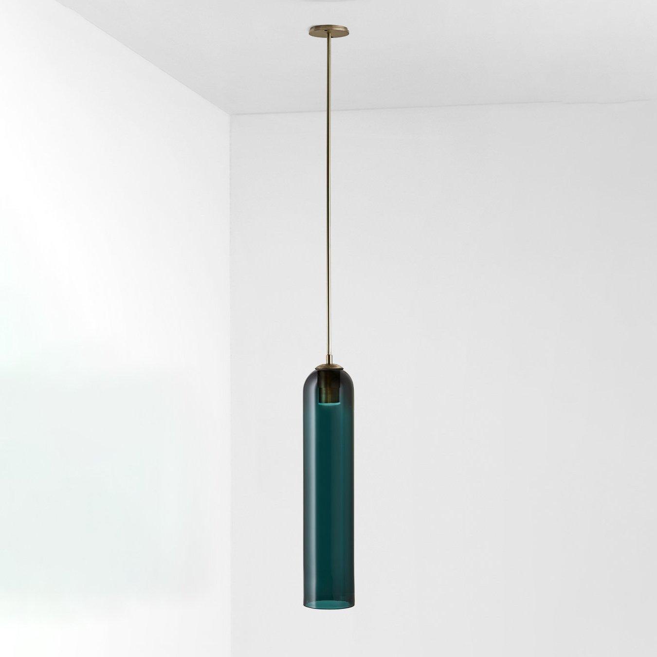 Long Tube Glass Pendant Light