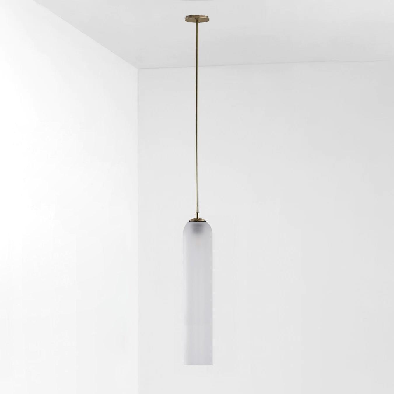 Long Tube Glass Pendant Light