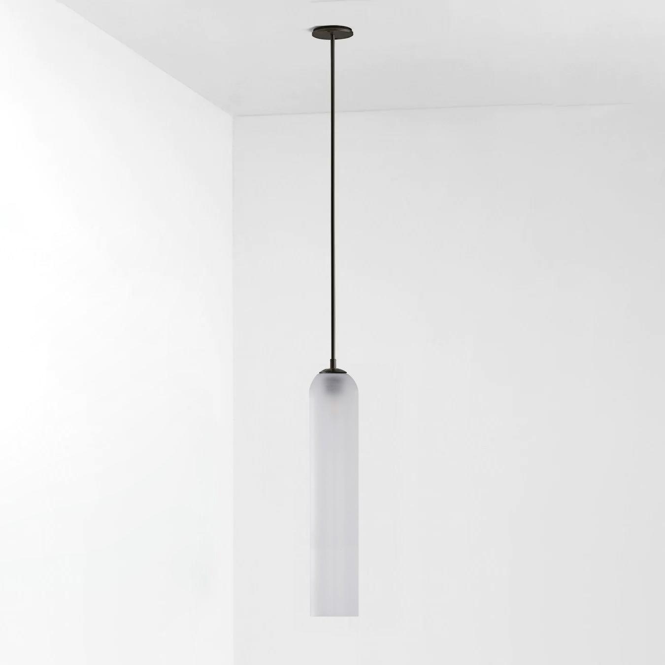Long Tube Glass Pendant Light