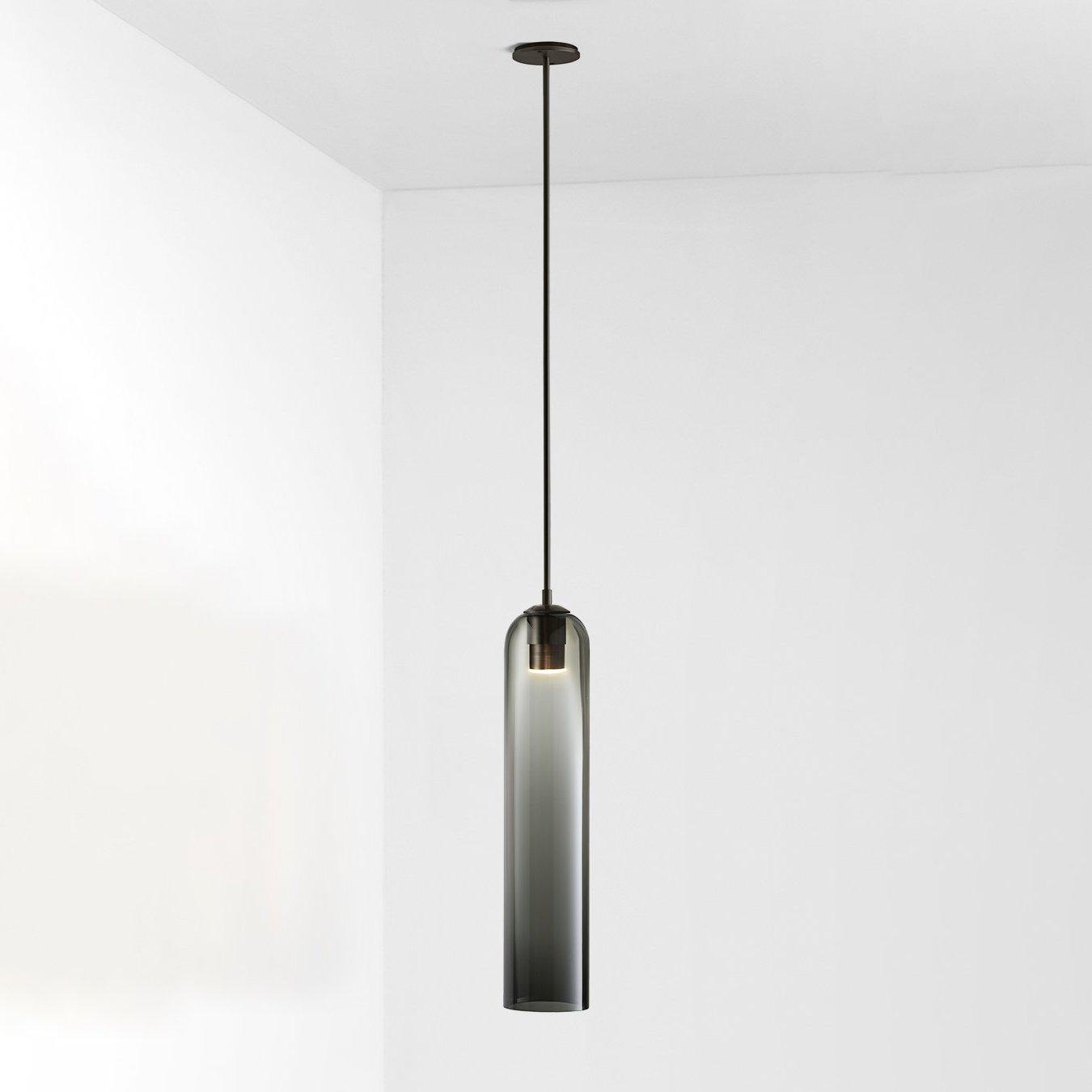 Long Tube Glass Pendant Light