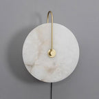 Alabaster LED Plug-In Wall Lamp