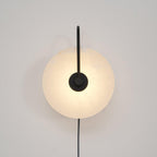 Alabaster LED Plug-In Wall Lamp