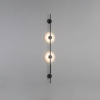 Alabaster Orb Vertical Wall Sconce