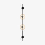 Alabaster Orb Vertical Wall Sconce