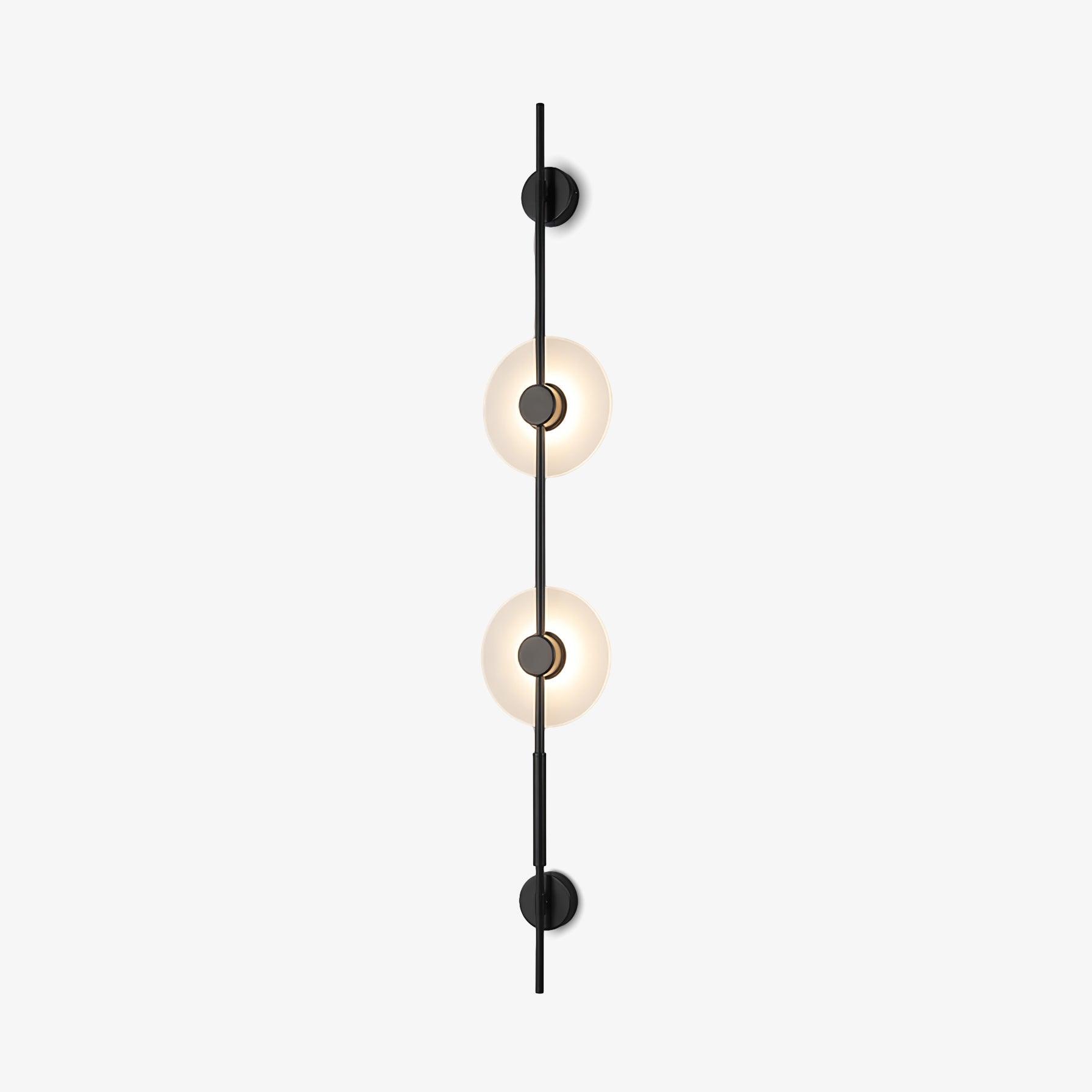 Alabaster Orb Vertical Wall Sconce