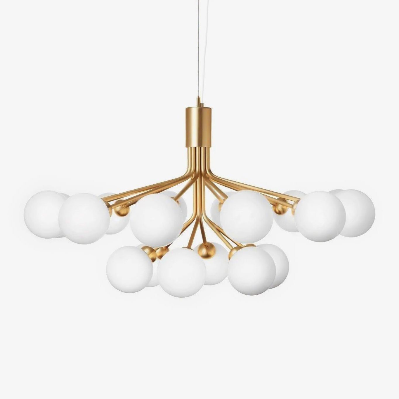 Lustre de esfera de vidro