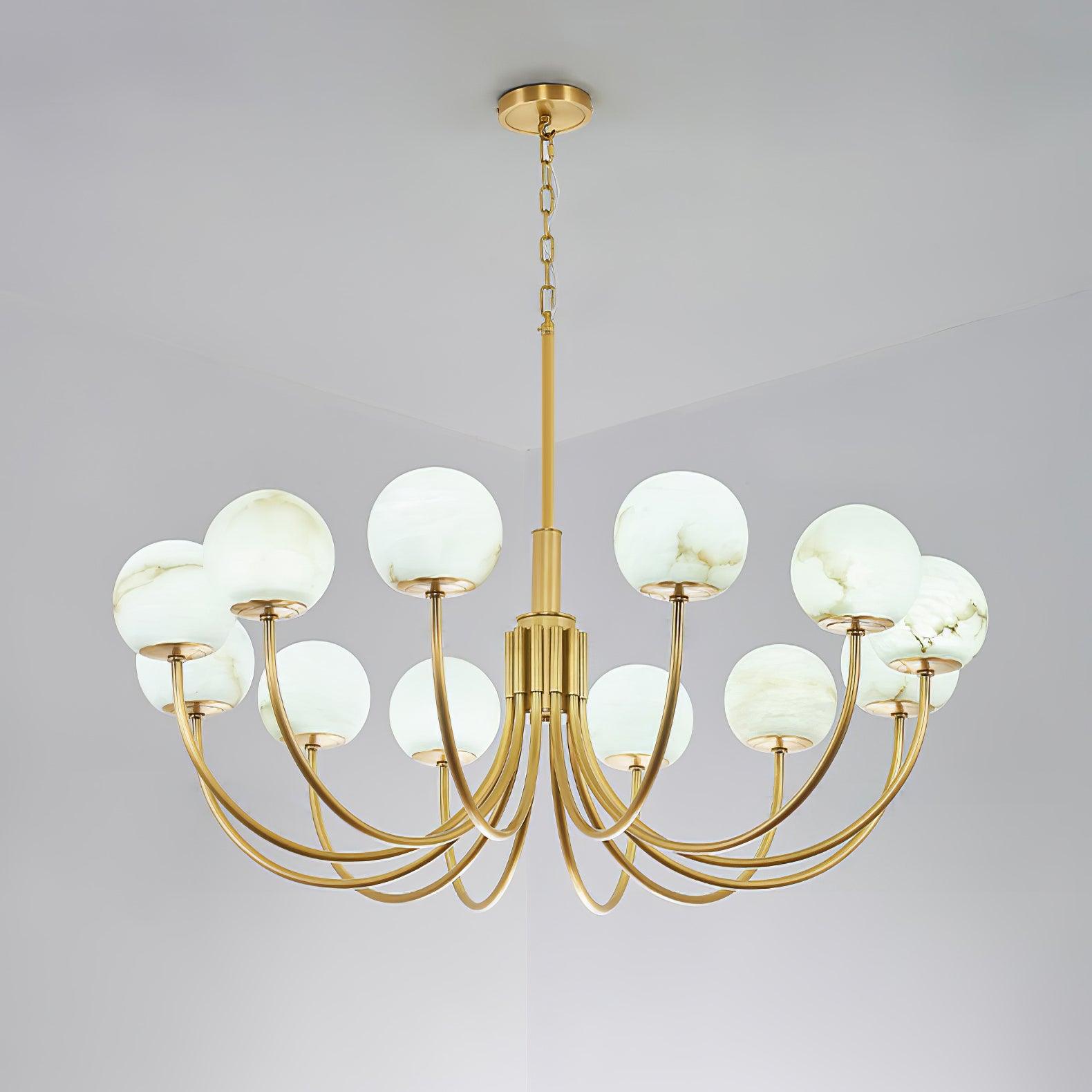 Lustre Globo de Alabastro Aureliano