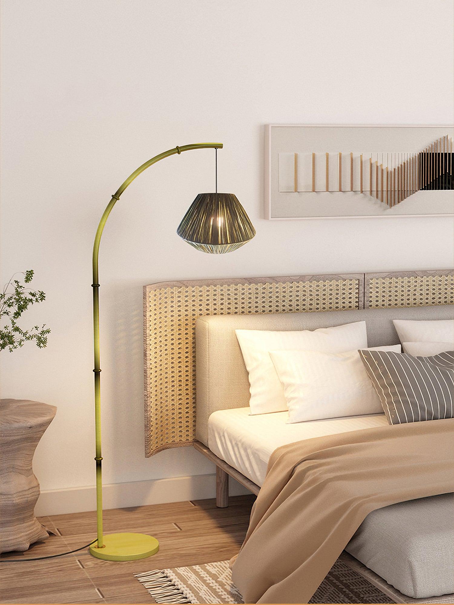 Bamboo Pole Floor Lamp