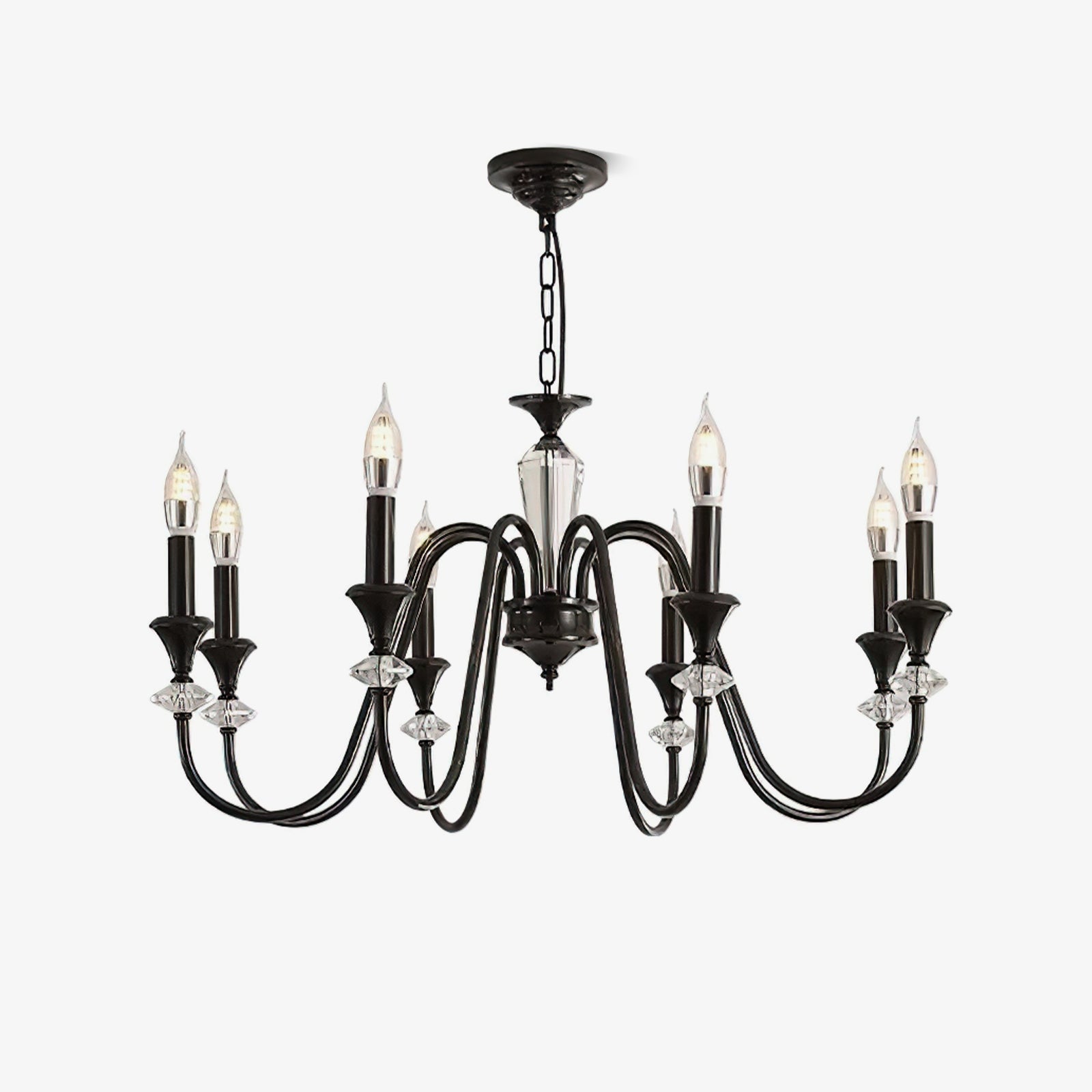 Lustre Noir Candelabro 