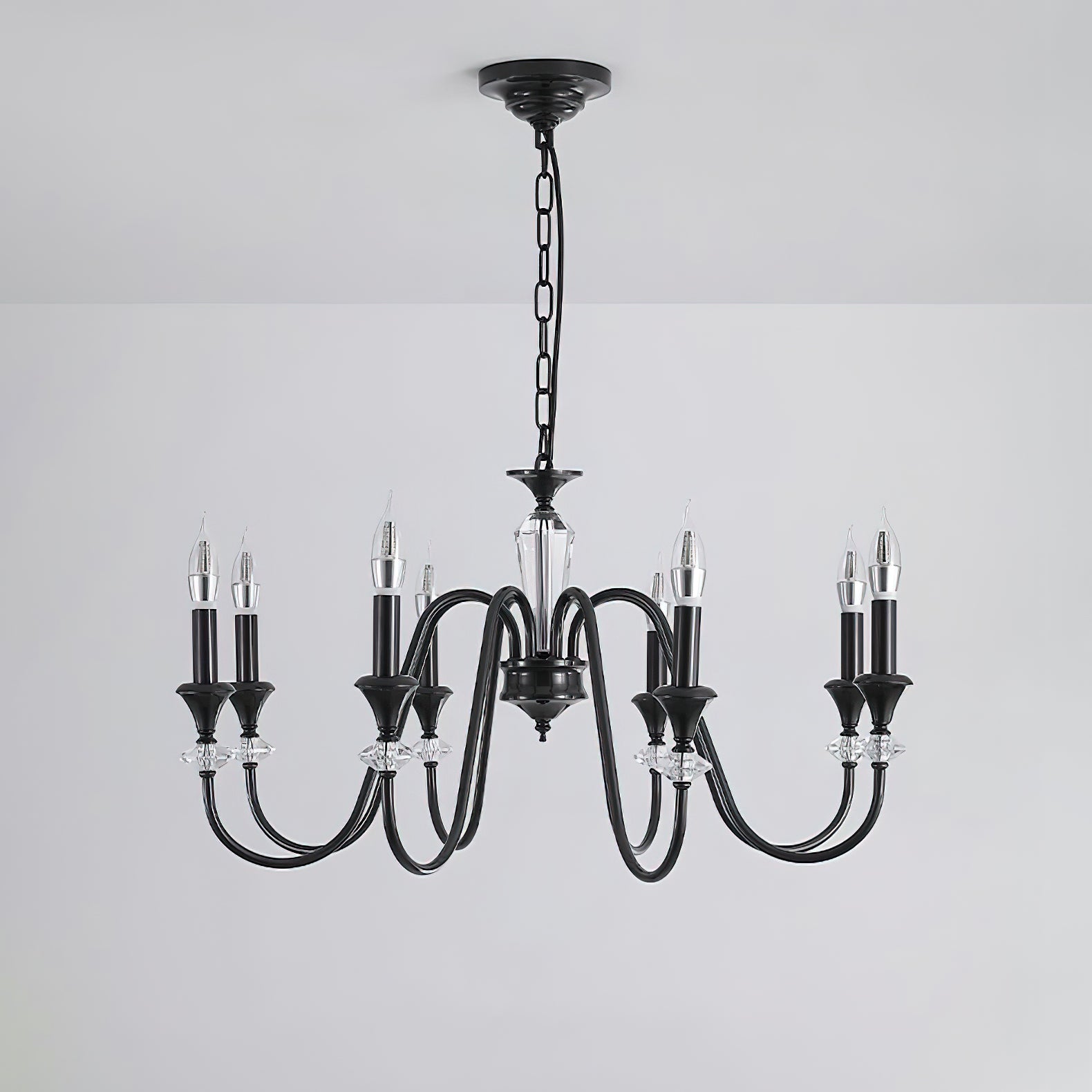 Lustre Noir Candelabro 