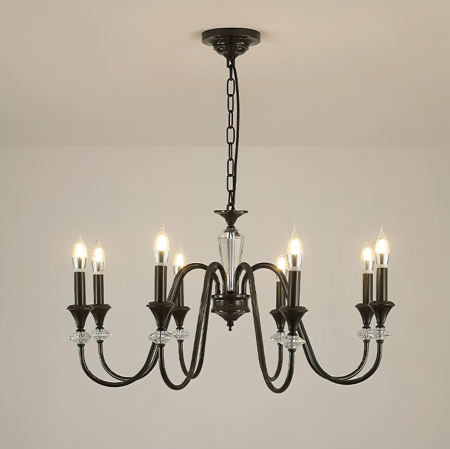Lustre Noir Candelabro 