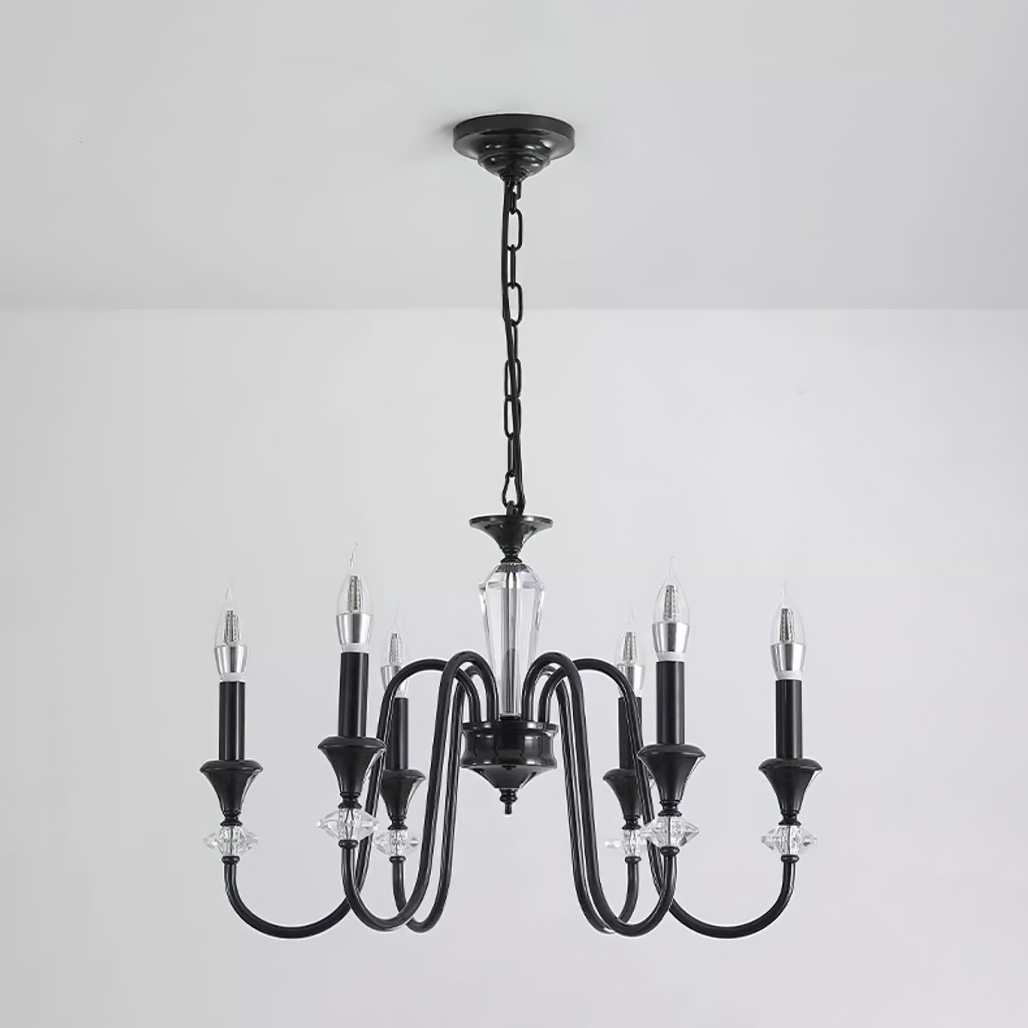 Lustre Noir Candelabro 