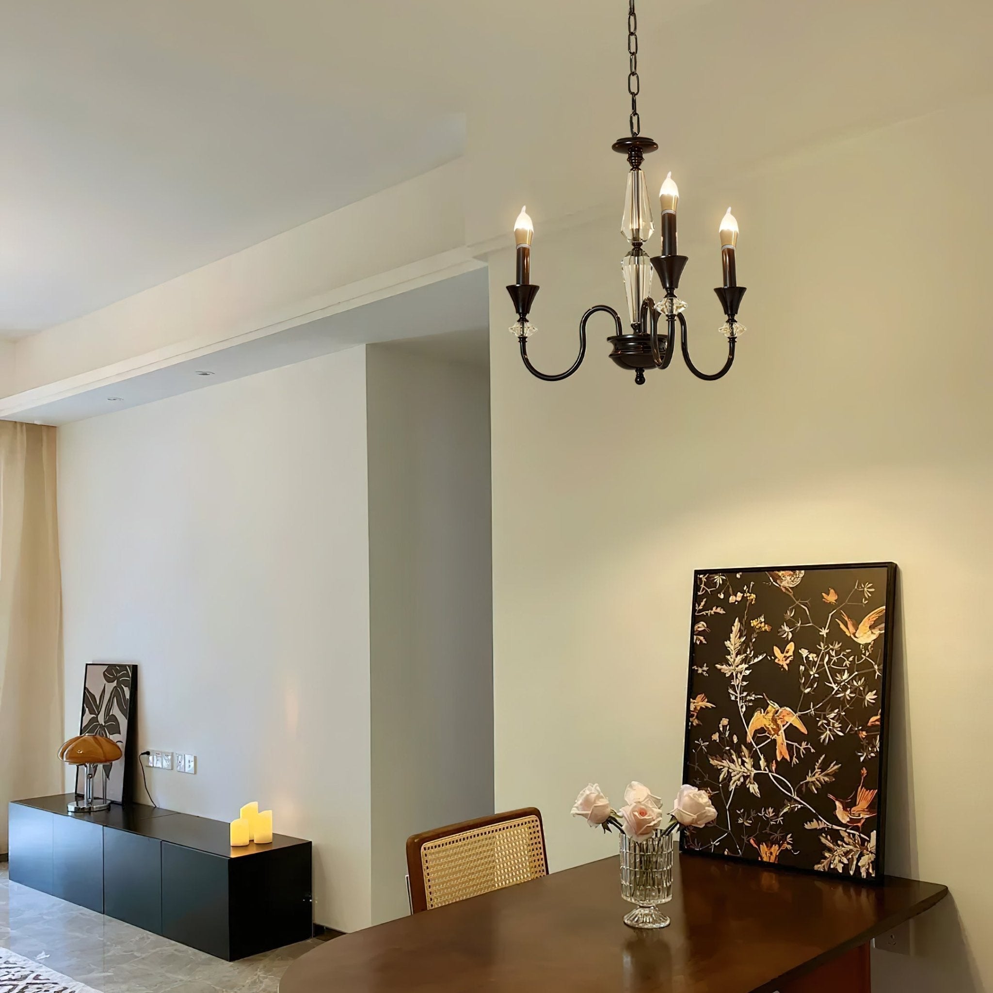 Lustre Noir Candelabro 