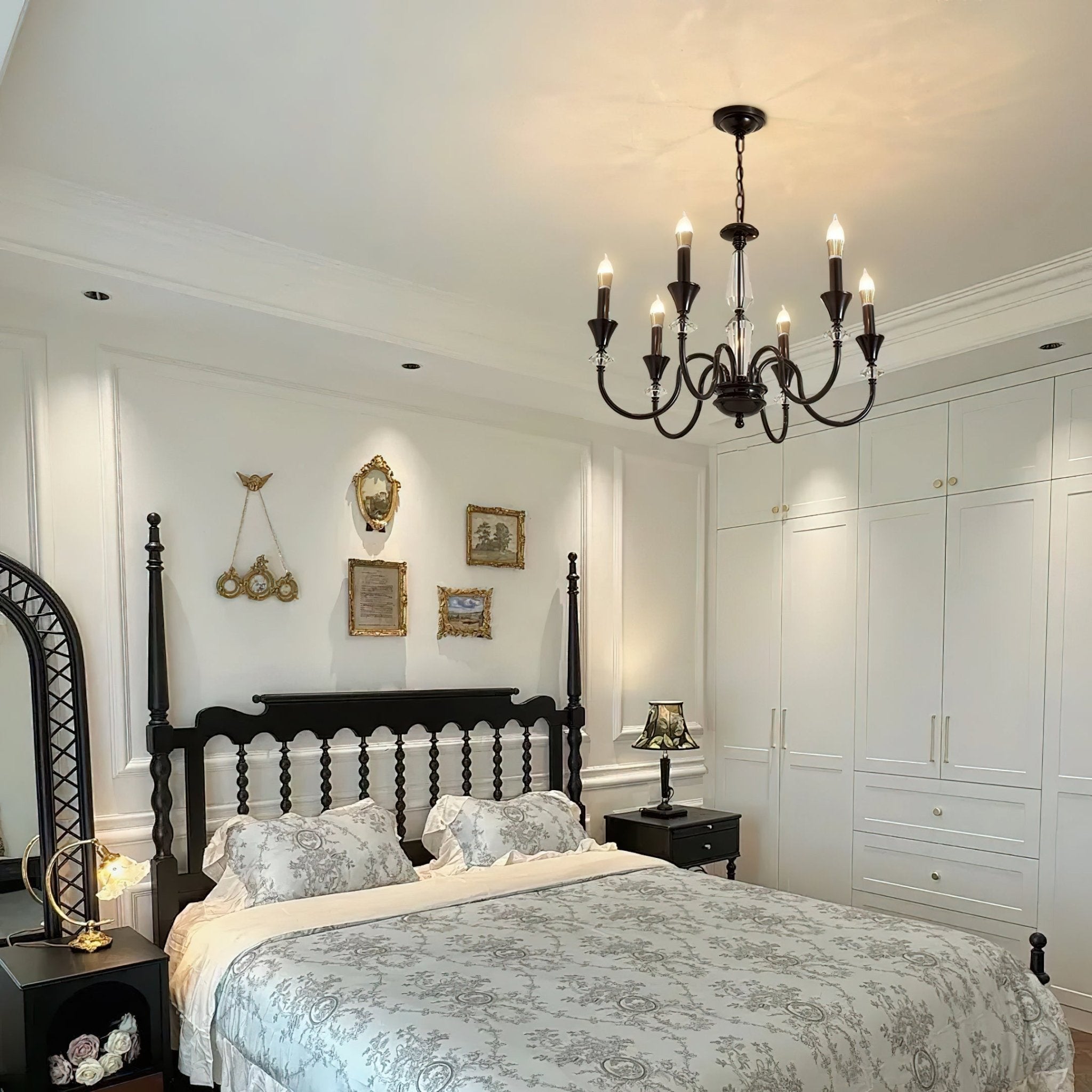 Lustre Noir Candelabro 