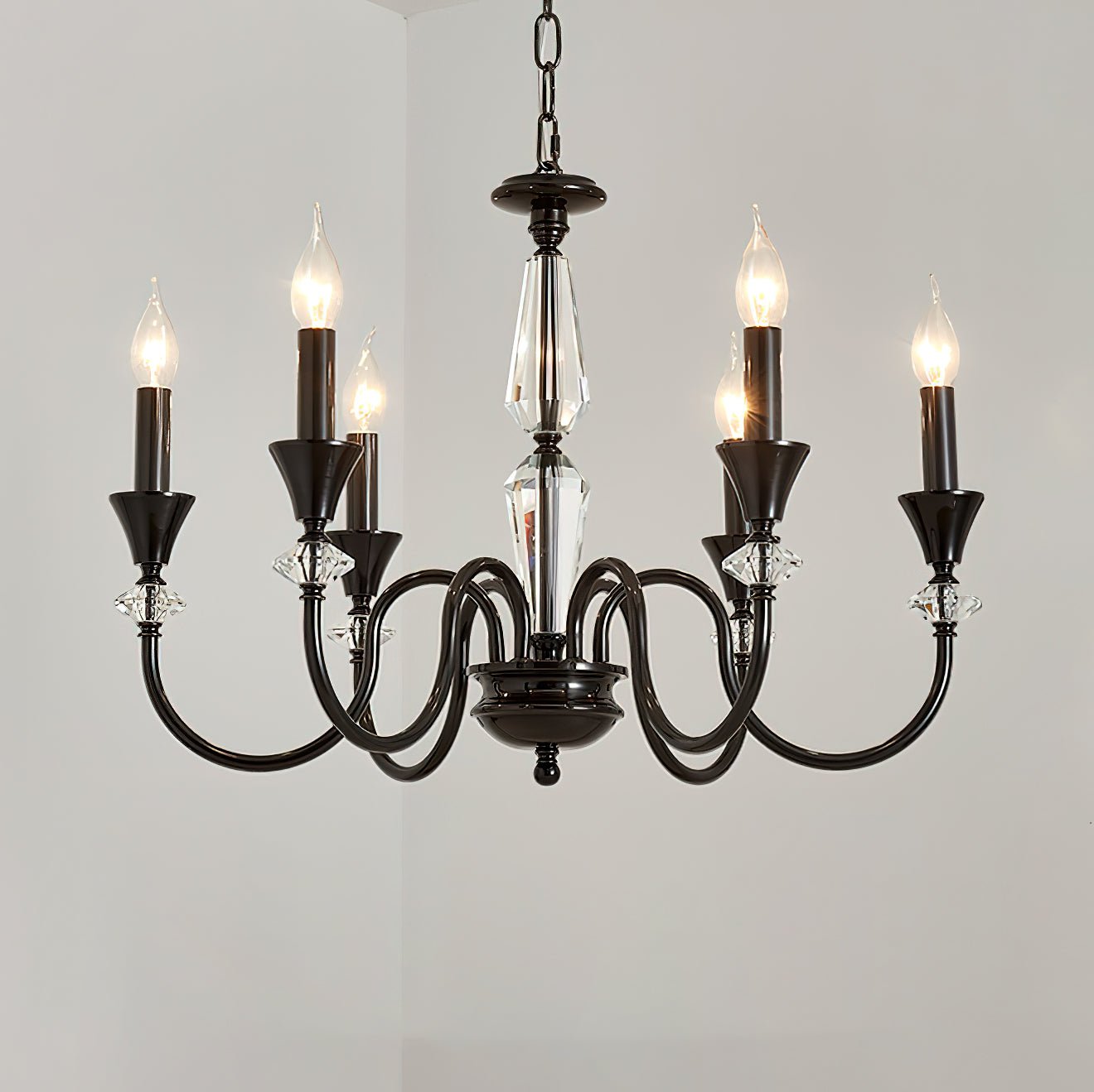 Lustre Noir Candelabro 