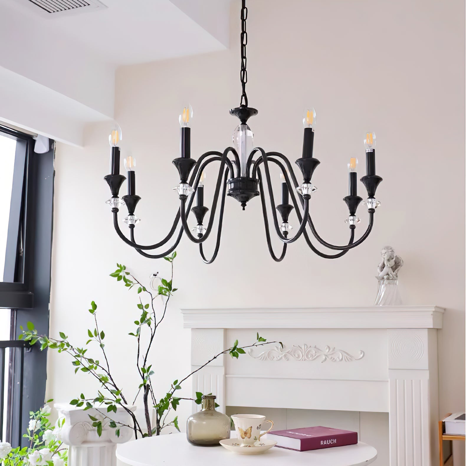 Lustre Noir Candelabro 