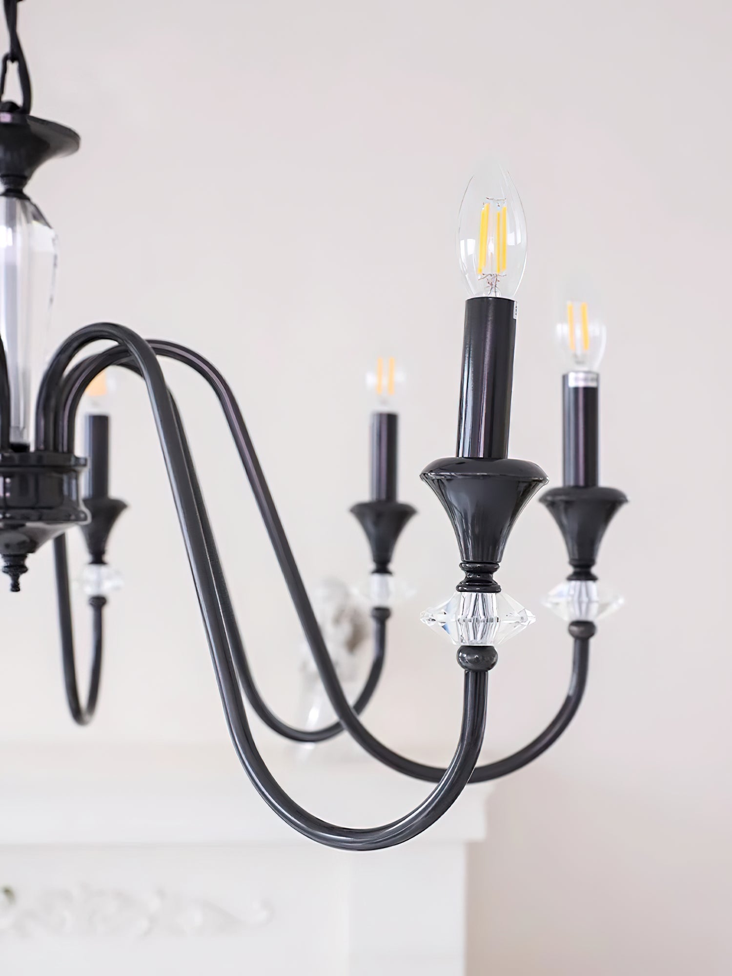 Lustre Noir Candelabro 