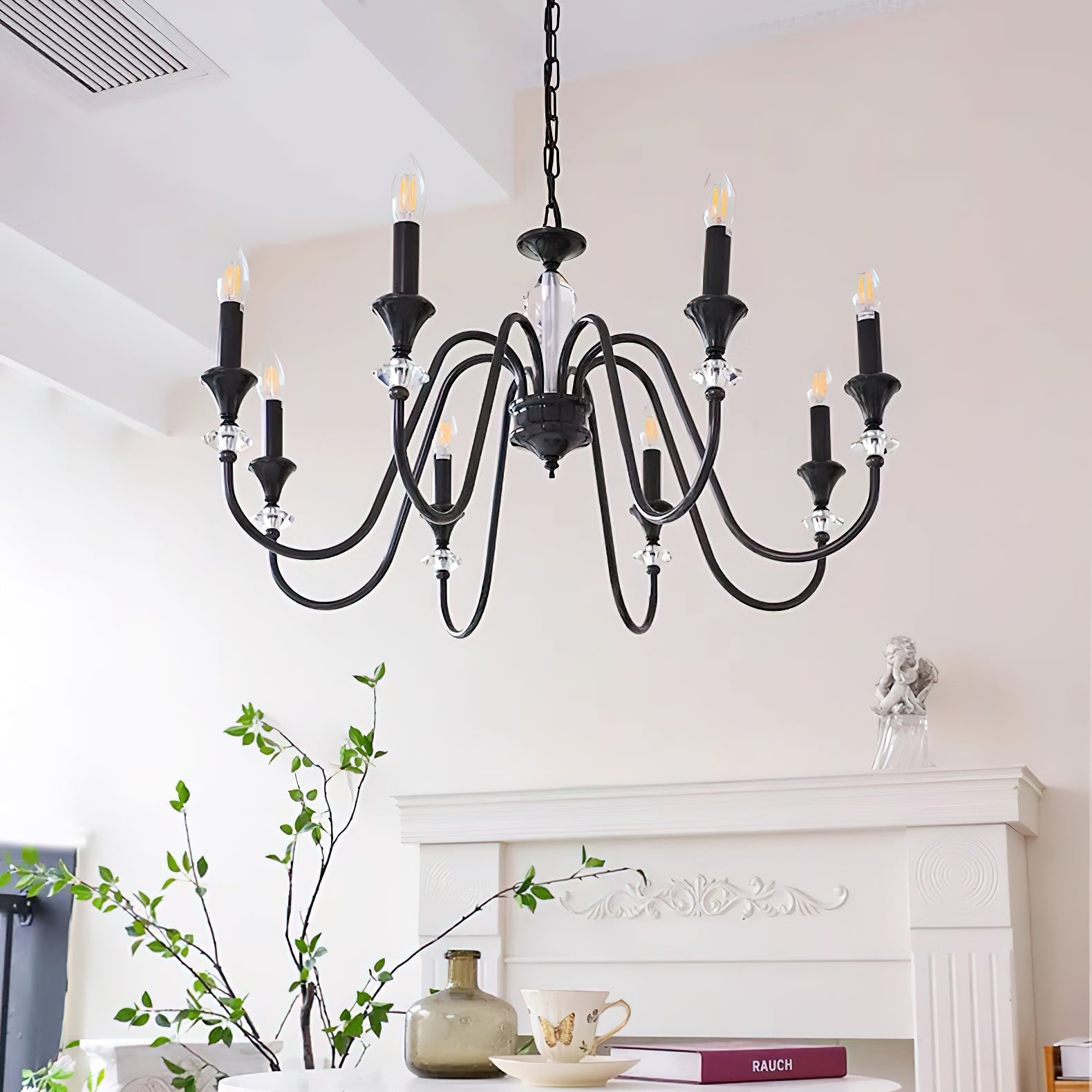 Lustre Noir Candelabro 