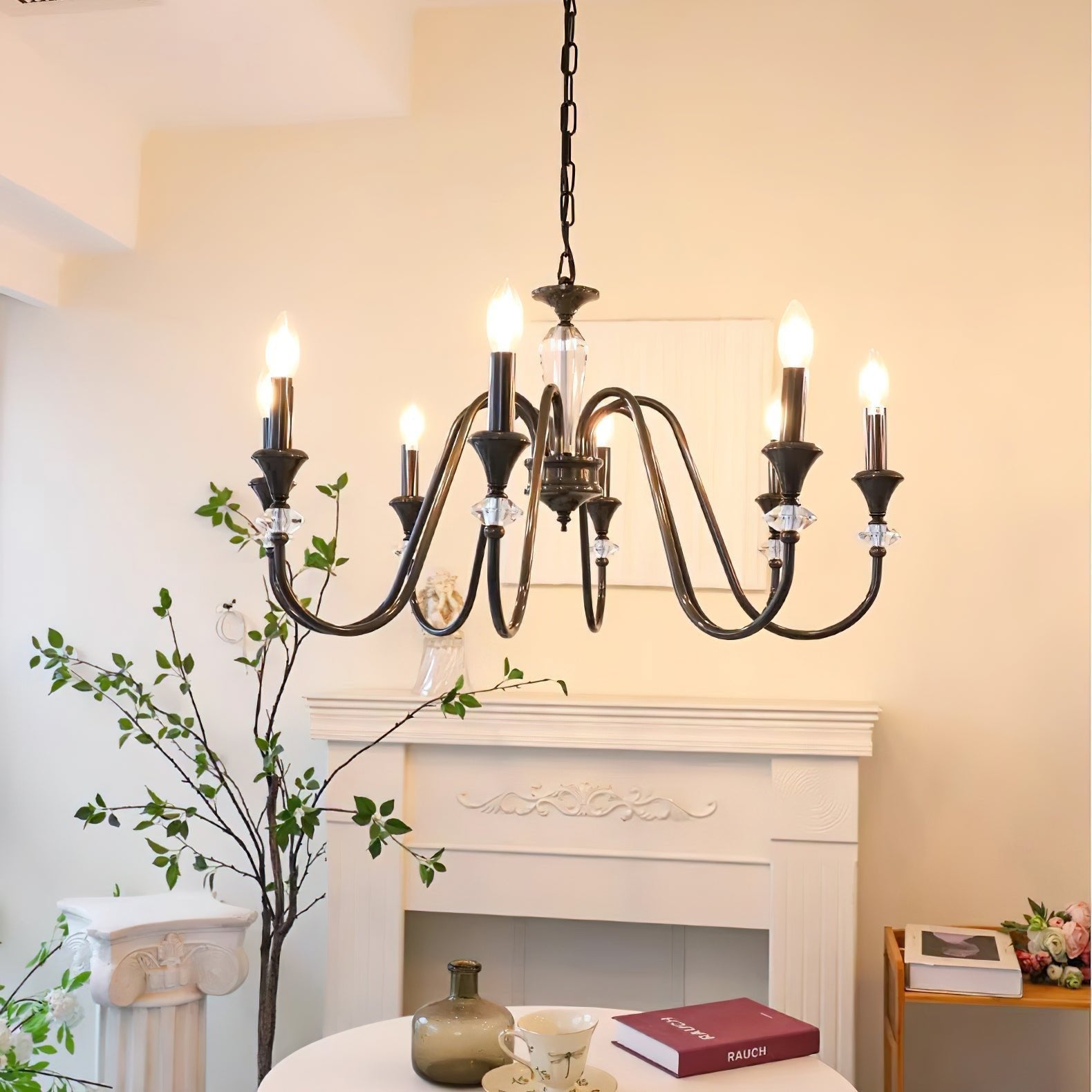 Lustre Noir Candelabro 