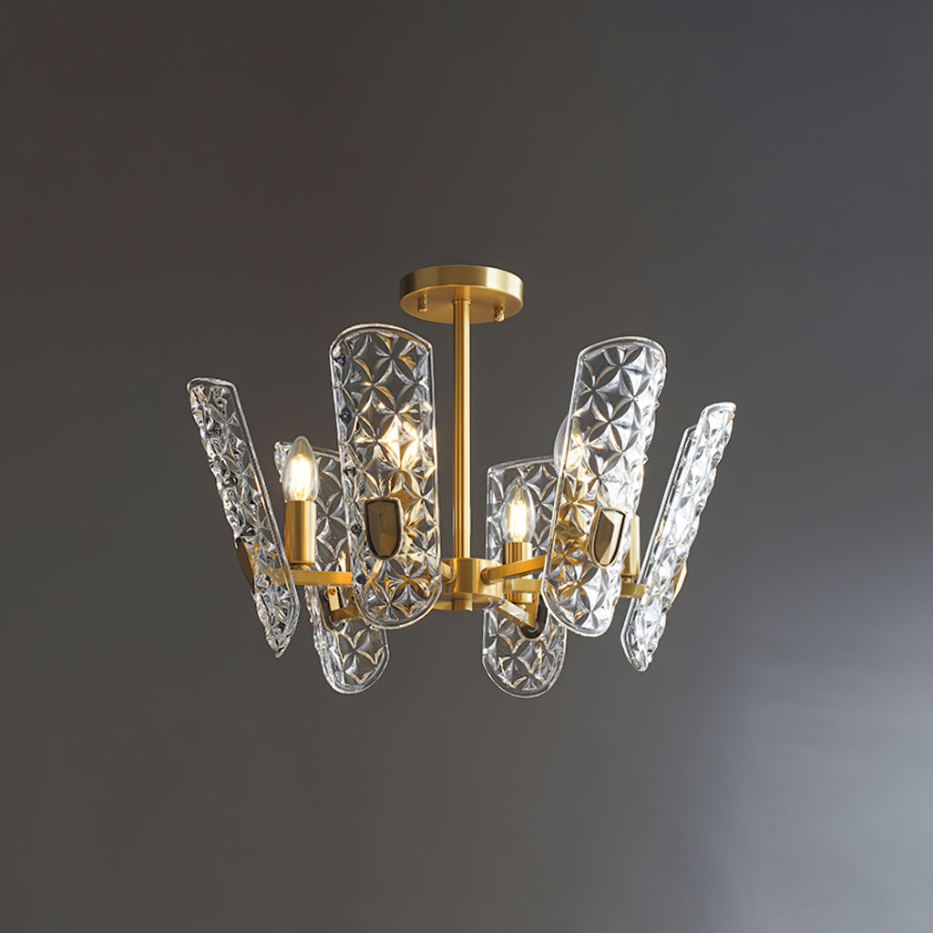 Brass Central Chandelier