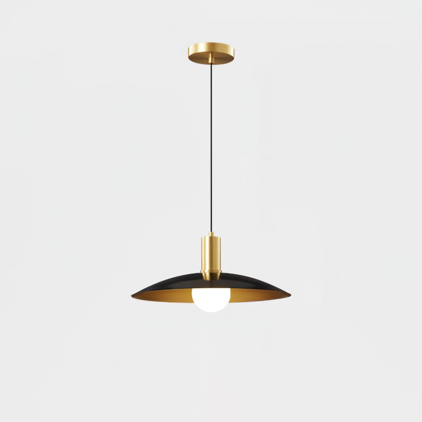 Brass Flared Pendant Lamp