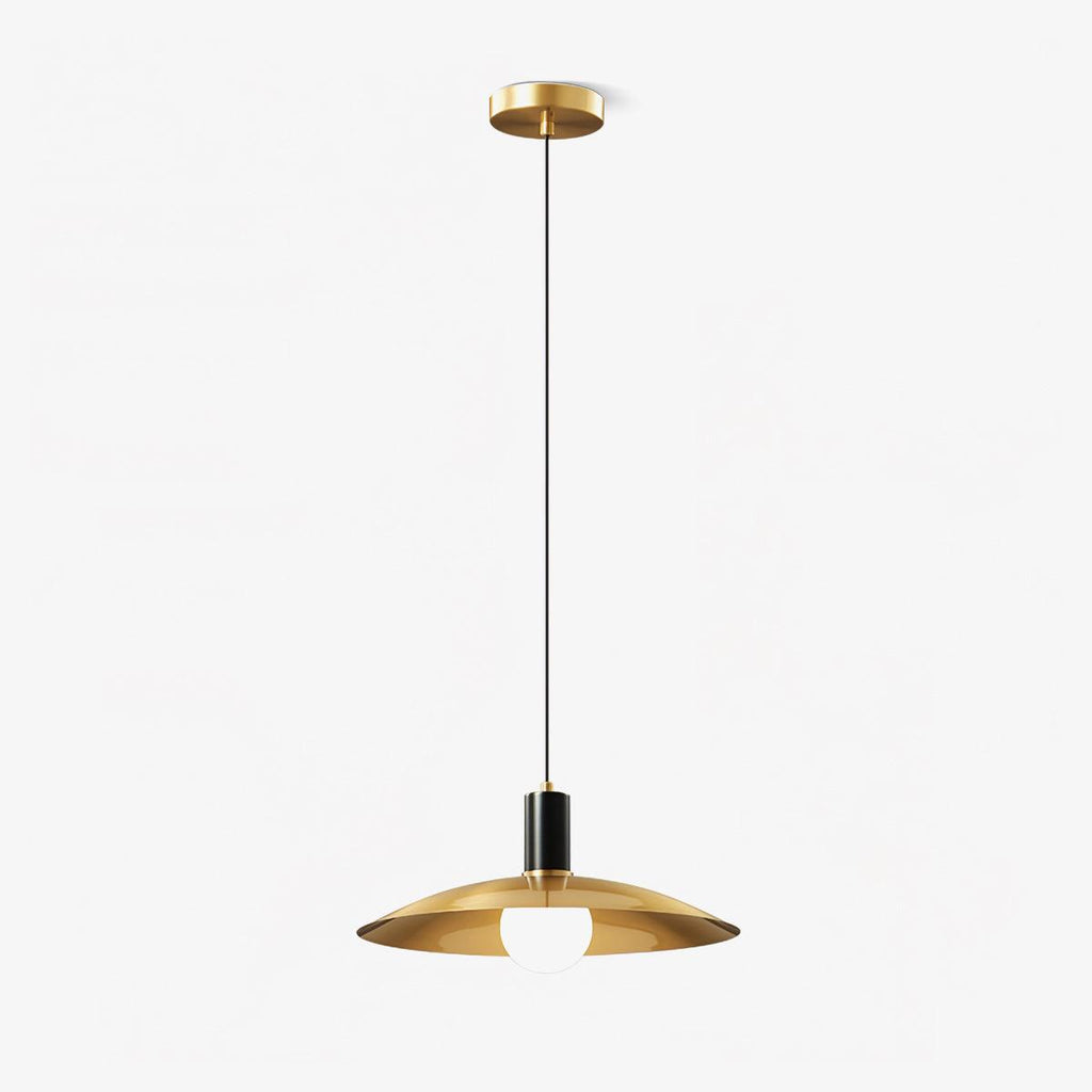 Brass Flared Pendant Lamp
