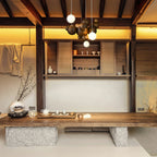 Bubble Wood Balls Chandelier