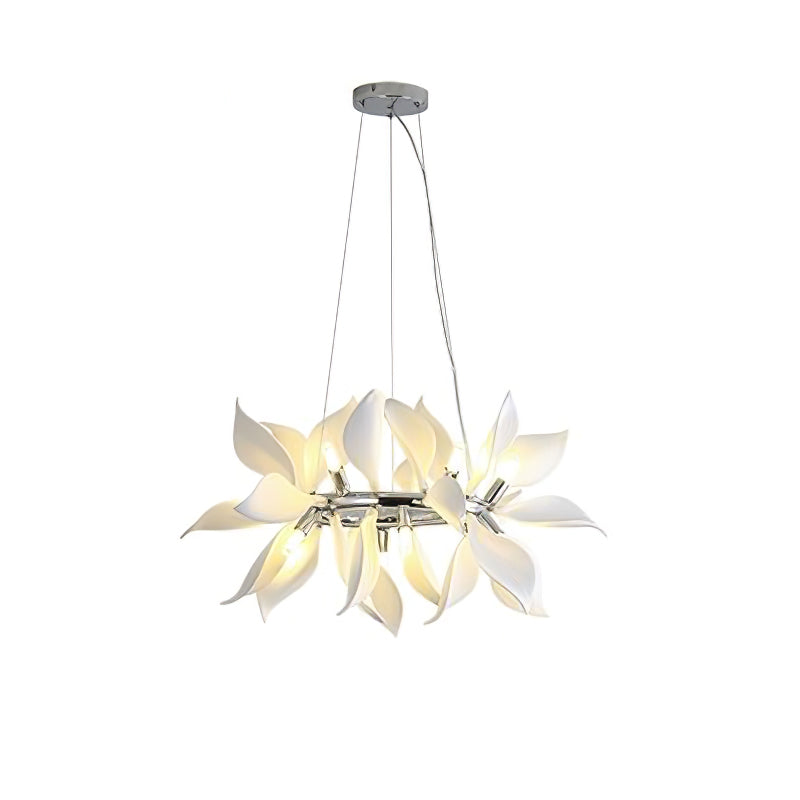 Lustre de Pétalas de Cerâmica Florescendo