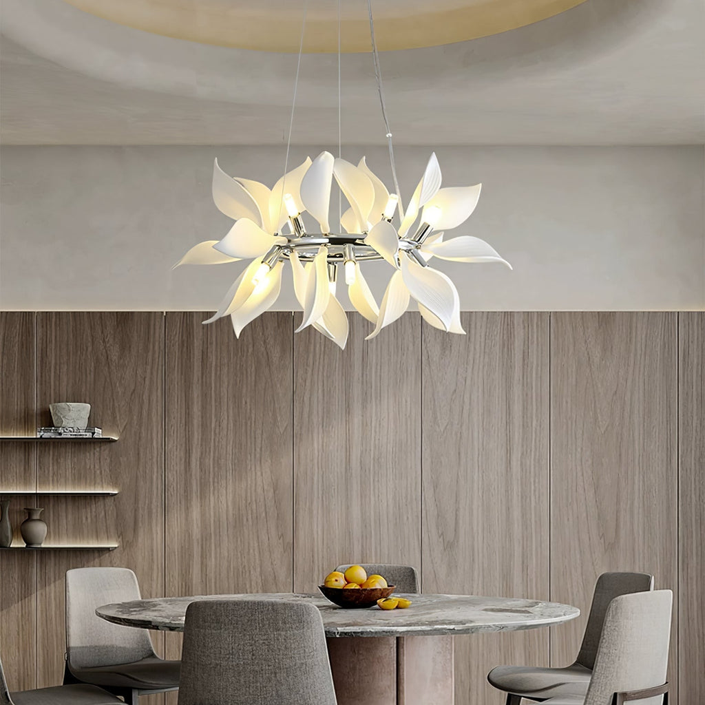 Lustre de Pétalas de Cerâmica Florescendo