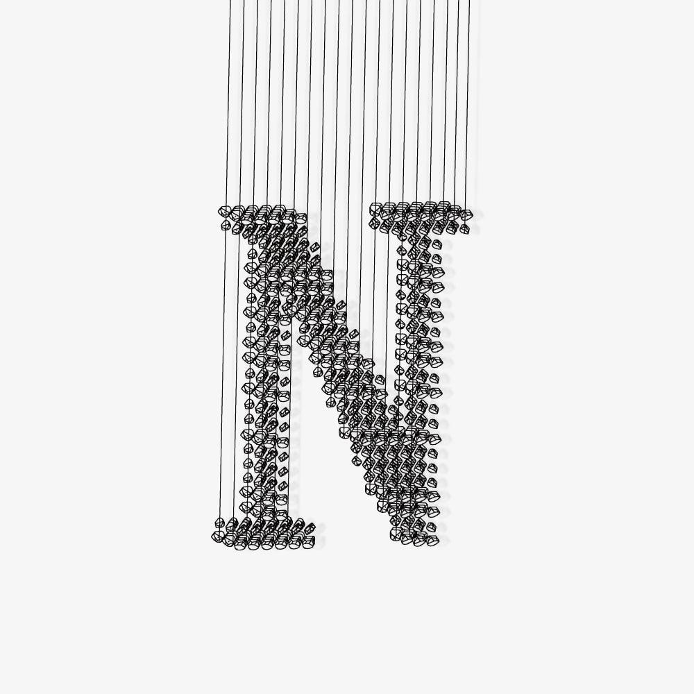 Lámparas de araña de carbón N