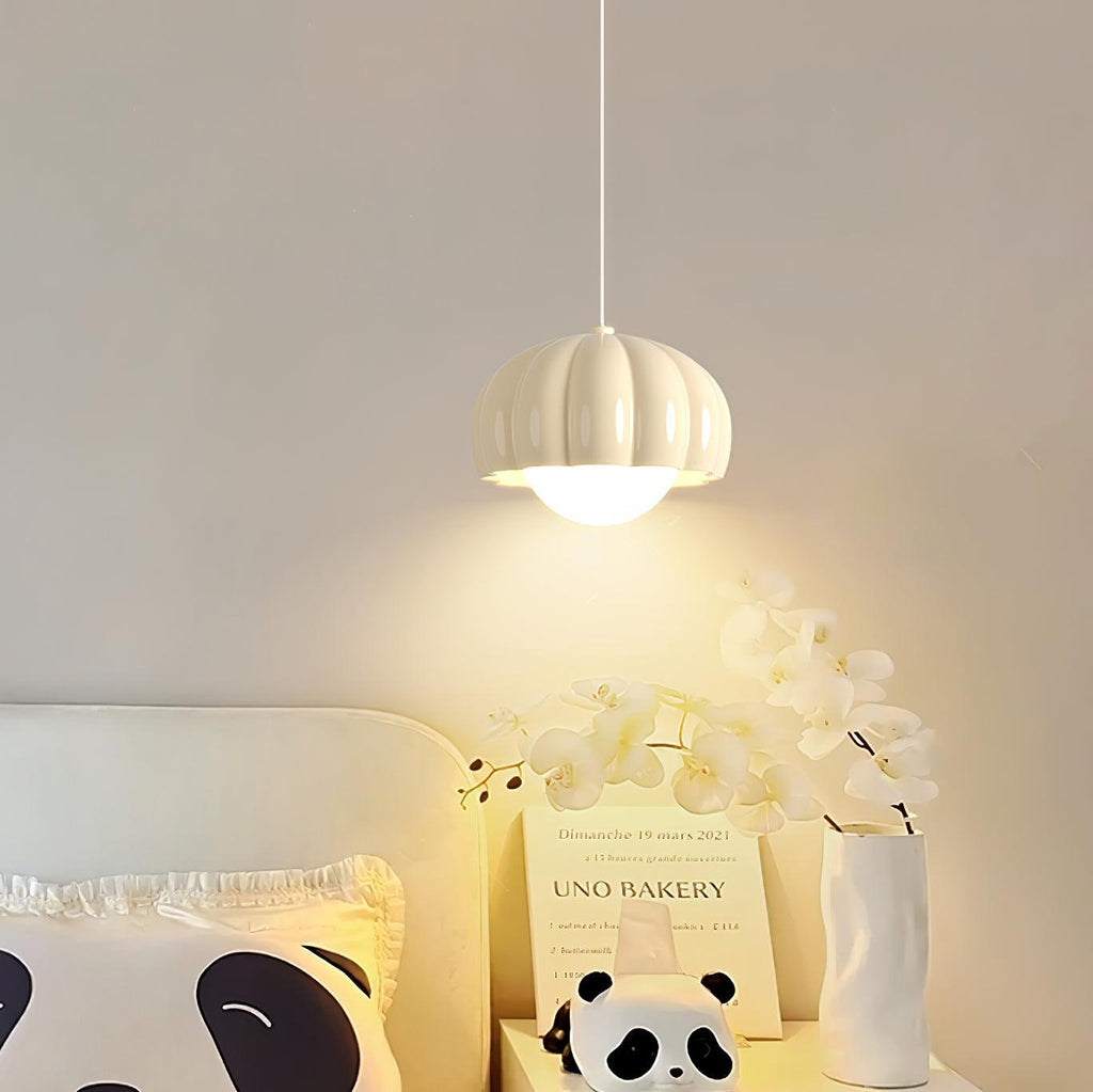 Creamy Pumpkin Pendant Light
