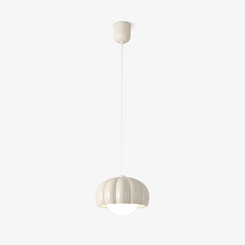 Creamy Pumpkin Pendant Light