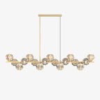 Crystal Glass Ball Chandelier