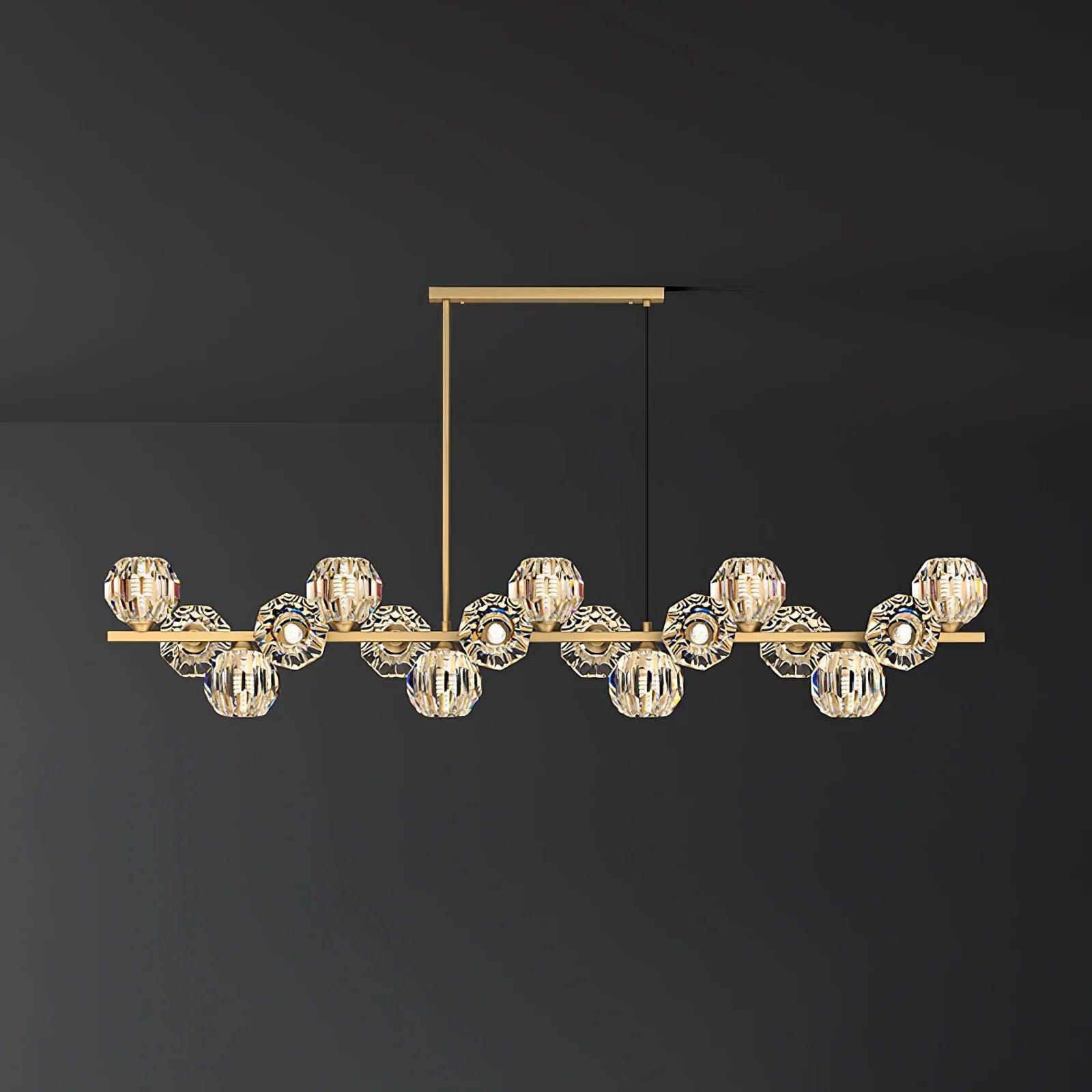 Crystal Glass Ball Chandelier