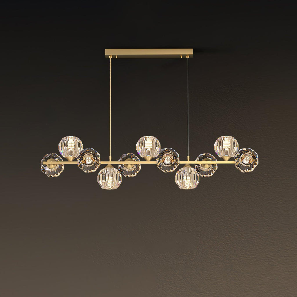 Crystal Glass Ball Chandelier