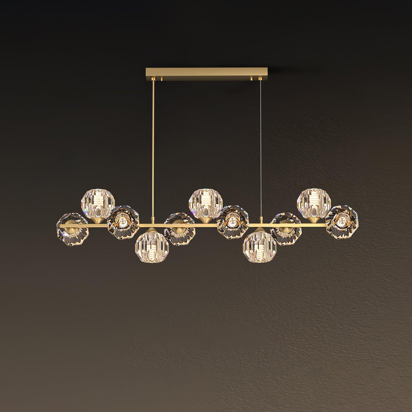 Crystal Glass Ball Chandelier