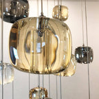 Cubie Suspension Brushed Brass Base