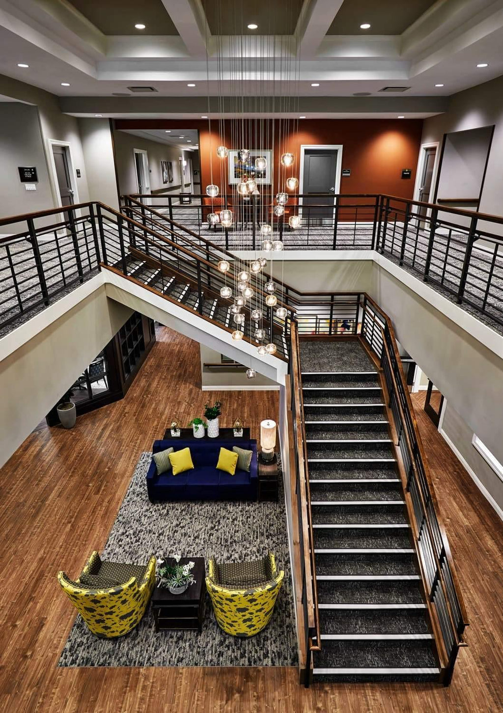 Cubie Suspension Brushed Brass Base