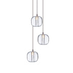 Cubie Suspension Brushed Brass Base