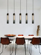 Cylindrical Glass Pendant Light