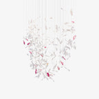 Flying Glass Feather Chandelier