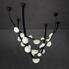 Dew Drops Alabaster Chandelier