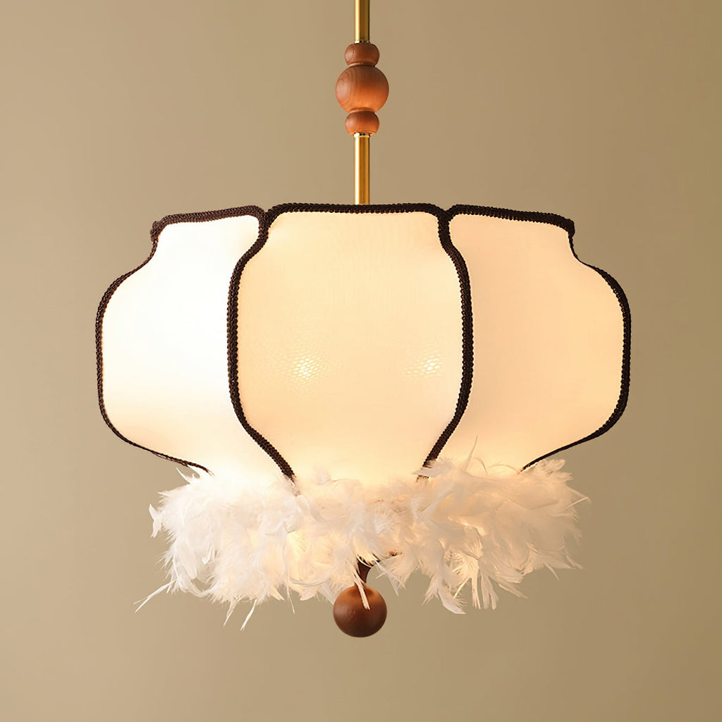 Feathered Lantern Pendant Light