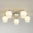 Floral Glass Ceiling Lamp