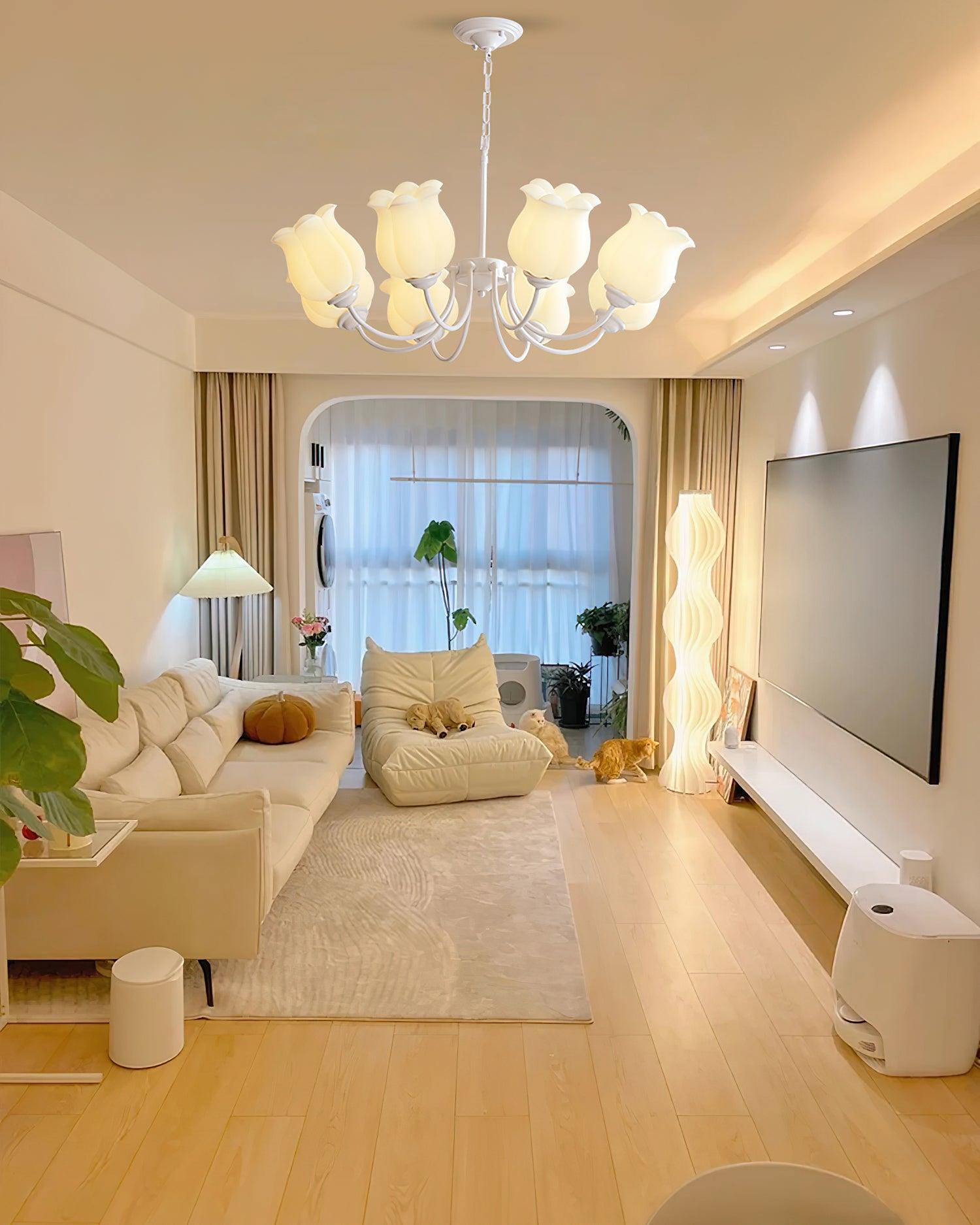 French Lily Chandelier