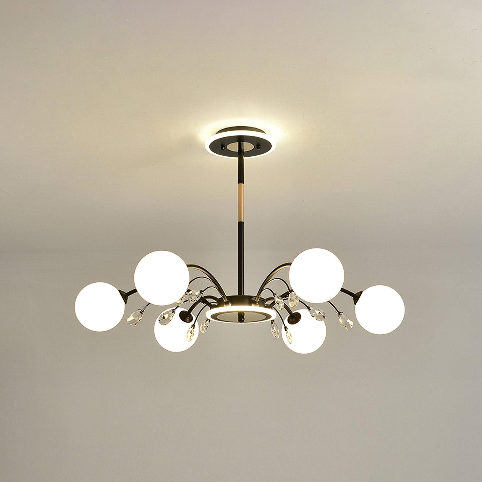 Glamorous Glass Raindrop Chandeliers